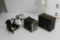 3 units of Various Vintage Photo Cameras, Kodak 2A Brownie, Ansco Shurshot, Argus Argoflex 75