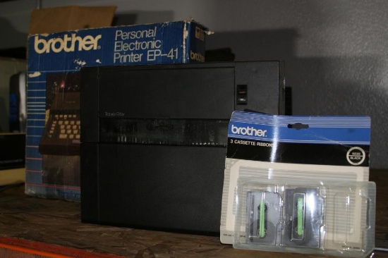 Brother Personal Electronic Printer EP-41 With 6 Replacement Ribbons and Power Adapter