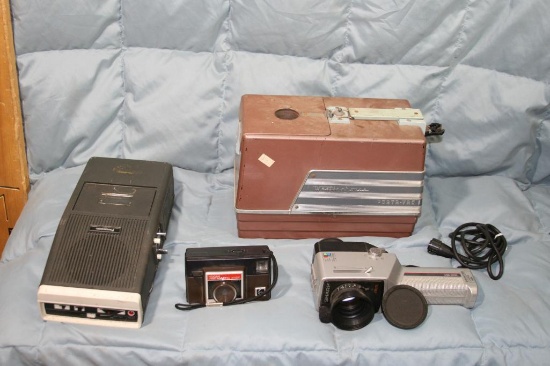Westinghouse Porta-Vac, Panasonic Cassette Radio, Newvicon Color Video Camera, and Kodak Instamatic