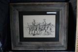 Charcoal Drawing by John French 1937. 23 x 28