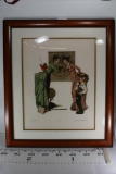 Schoolteacher, Mother, and Boy Lithograph by Norman Rockwell