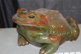 Hollow Ceramic Frog Statue