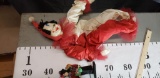 2ft Vinyl Clown Doll and Small Black Thai Doll