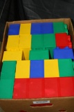 Box Of Oversized Construction Briks Toys 8in long approx. 20 Units