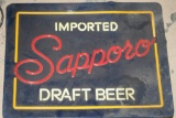 Sapporo Imported Draft Beer Light up Advertisement Sign