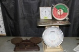 Various Scales 3 Units, Pelouze, Newhouse, & Fairbanks, and Sphygmomanometer