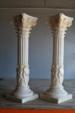 Decorative Column Pillars Greek Influence may be Marble