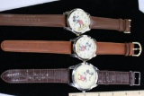 Various Unisex Disney Watches, Mickey and Minnie 3 Units