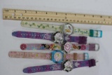 Various Children's Disney Watches, Princess Tiana, Winnie the Pooh, and Tinker bell 5 units