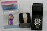 Various Disney Watches, Disney Princesses, Tinker Bell, Disney Channel Commemorative watches, 3 Unit