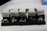 Various Avon Earrings Maybe Precious Metal or Stones, 5 Pairs