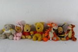 Various Winnie the Pooh stuffed animals, Sizes Vary, 7 units