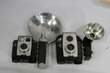 2 units Kodak Brownie Camera with Flash Kit, Reflex 20 & Twin 20 with