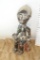 African Style Statue of Mother and Child Breast feeding Nursing 20in tall