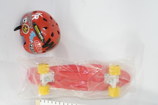 New Alliance Skateboard 24x7" & Kids Helmet