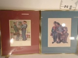 2 units of Framed Art by Norman Rockwell 22x19