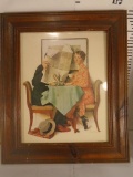 Framed Art by Norman Rockwell 16x19