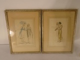 2 units of Vintage Framed Art 