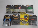 Box of 7 Various Movie Themed Matchbox Hot Wheels Cars