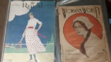 Antique Fashion Magazine from Womans World 1910 & Le Costume Royal 1917