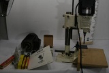 Jet Equipment JBM-5 Benchtop Mortiser With Replacement Motor, Spare Parts and Various Mortising Bits