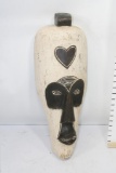 Large African Style Hanging Wall Mask 22in Tall