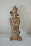 Small African Style Statue of Warrior 12in tall