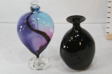 Decorative Ceramic Vase and Glass Perfume Bottle