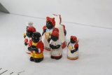 Cooks and Maids Condiments Containers, Salt & Pepper Shaker, Napkin & Toothpick Holder. 3-6