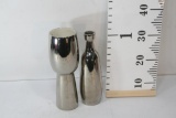 2 units Assorted Silver Colored Decorative ceramic/porcelain Bottles/Vase .12-14