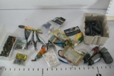Assorted Standard Fishing and Deep Sea Gears, Hooks, Sinkers, Weights, Trolling Feathers, Baits etc.