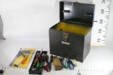 Misc Tools in Craftsman metal tool box 13x8x12