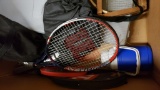 Assorted Sports Equipment Badminton Nets tennis rack etc. entire box