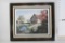 Framed Art Chippenham Farm by Marty Bell 1986, 312/500. 24 x 18 