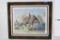 Framed Art Morning Glory Cottage by Marty Bell 1986 24 x 18