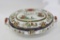 Antique Royal Doulton Burslem Oval Dishw/Lid Madras England Floral Design Gold Trim 11.5x7.5x5