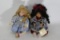 7 inches Porcelain/Ceramic Musical Winding dolls. 2 units