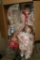 Assorted Collectible Porcelain Dolls Porcelain dolls with 2 vinyl doll, incl bubba Slugger 7 units