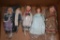 Vintage Collections of Effanbee Dolls approx 12 inches,5 units