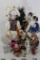 Assorted Clown Porcelain Doll Collection size varies from 7-18 inches, 9 units
