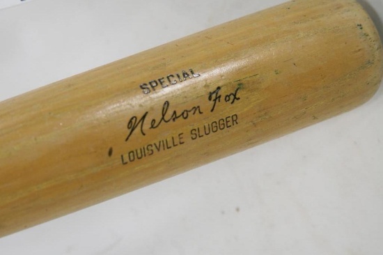 Engraved Nelson Fox Special Louisville Slugger 125s Powerized.