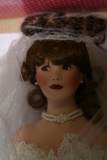 treasury collection paradise galleries bridal doll porcelain ceramic. approx 20