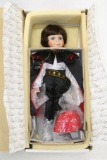 World Gallery Boy Porcelain/ Ceramic doll in a magician costume with accessories Approx 20 inches