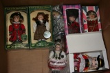 Assorted Porcelain Dolls Molly P. Originalsl, Leonardo Collection,etc size varies 8-10