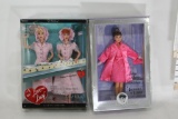 Audrey Hepburn in Breakfast at Tiffany's Pink Princess Barbie Collector I Love Lucy Ethel Job 2 unit