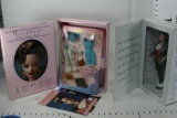 Anne Klein 1997 Barbie Doll With Stand And Papers - With Box & Barbie Gallery Openings 2 units