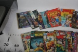 DC, Marvel Etc Comic Collection such as Wollverine Spiderman Supergirl Transformer etc. 30+ units