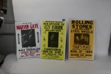 Promo Concert Posters Look Vintage Marvin Gaye Ozzy Rolling Stones 23