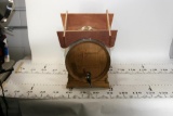 Raymond Mini Wine Barrel Cellar to Barrel with 2 Stands 13