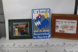 Various Promo Posters Urlaub Framed art